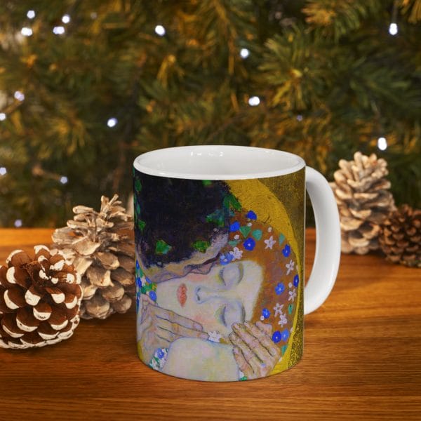 Gustav Klimt The Kiss - Artistic Ceramic Mug - Modern Masterpiece Design (11oz & 15oz) | Perfect for Home or Office - Image 10