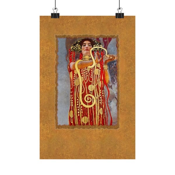 Gustav Klimt - Medicine - Detail - (1900-1907) - Hygeia Detail - Artistic Matte Vertical Posters