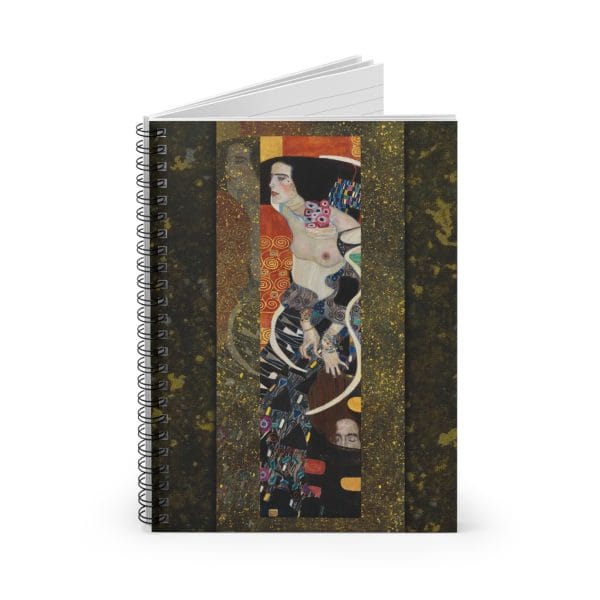 Gustav Klimt Judith II - Artistic Spiral Notebook - Perfect for Artists & Students - Image 2