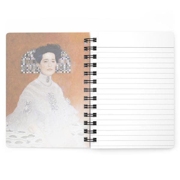 Gustav Klimt Portrait of Fritza Riedler  - Artistic Spiral Bound Journal - Ruled Line - Elegant Design for Creative Minds - Image 4