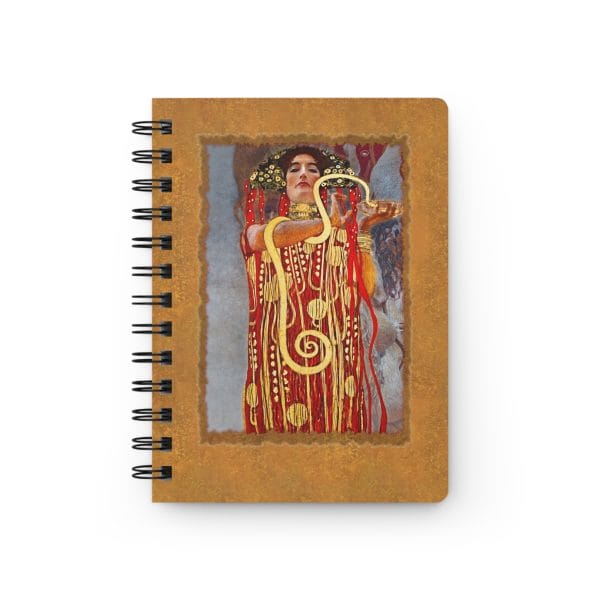 Gustav Klimt - Medicine - Detail - Artistic Spiral Bound Journal - Ruled Line - Elegant Design for Creative Minds - Image 2