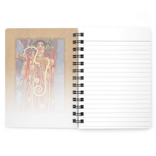 Gustav Klimt - Medicine - Detail - Artistic Spiral Bound Journal - Ruled Line - Elegant Design for Creative Minds - Image 4