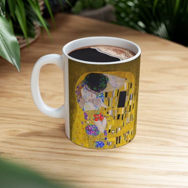Gustav Klimt The Kiss Inspired Ceramic Mug - 11oz & 15oz - Unique Art Lover's Gift - Image 9