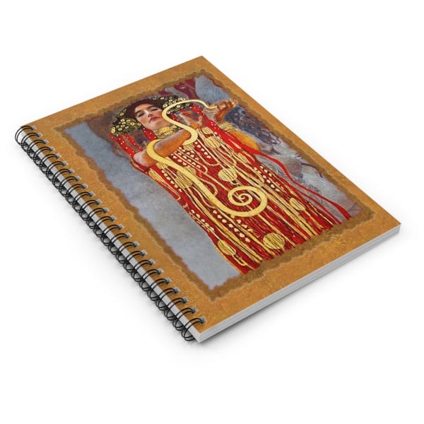 Gustav Klimt - Medicine - Detail - Artistic Spiral Notebook - Ruled Line - Perfect for Creativity and Note-Taking - Image 3