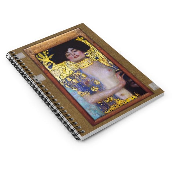 Gustav Klimt - Judith & The Head of Holofernes - Artistic Spiral Notebook - Ruled Lines with Vintage Elegance - Image 3