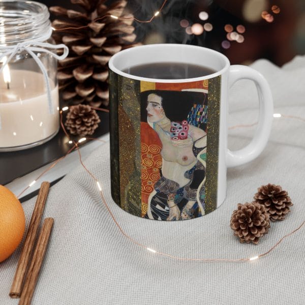 Gustav Klimt Judith II - Artistic Ceramic Mug - Unique Design for Coffee Lovers - Image 5