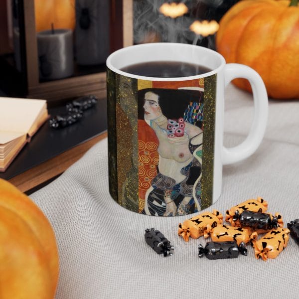 Gustav Klimt Judith II - Artistic Ceramic Mug - Unique Design for Coffee Lovers - Image 7