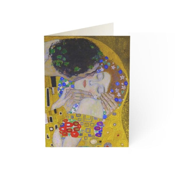 Gustav Klimt The Kiss - Romantic Art Greeting Cards | Set of 1, 10, 30 & 50pcs | Perfect for Love Notes & Special Occasions