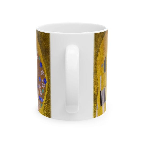 Gustav Klimt The Kiss - Artistic Ceramic Mug - Modern Masterpiece Design (11oz & 15oz) | Perfect for Home or Office - Image 3