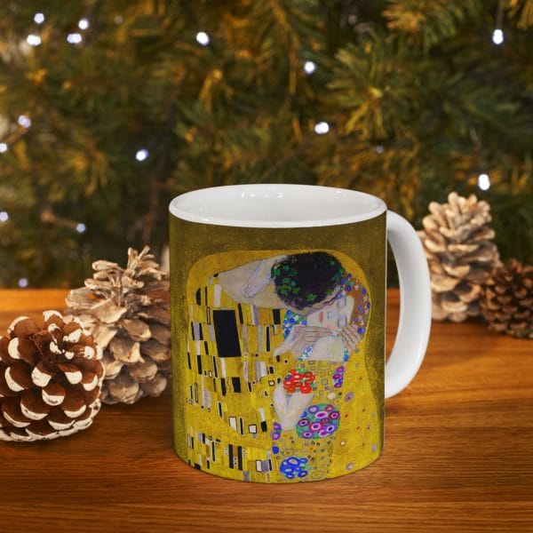 Gustav Klimt The Kiss Inspired Ceramic Mug - 11oz & 15oz - Unique Art Lover's Gift - Image 10