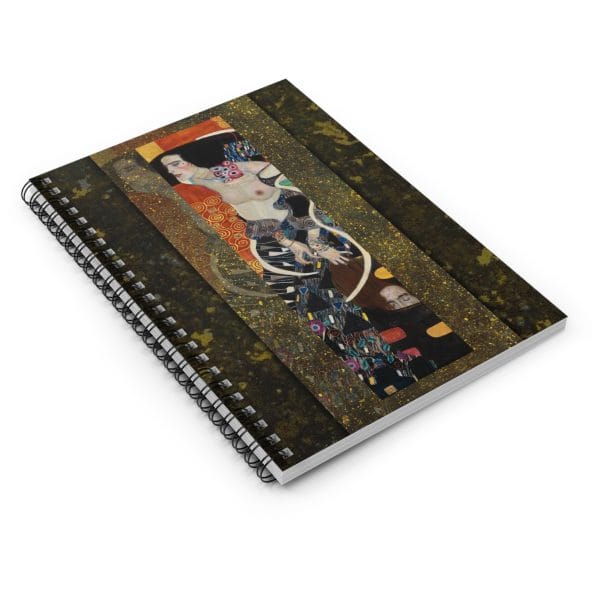 Gustav Klimt Judith II - Artistic Spiral Notebook - Perfect for Artists & Students - Image 3