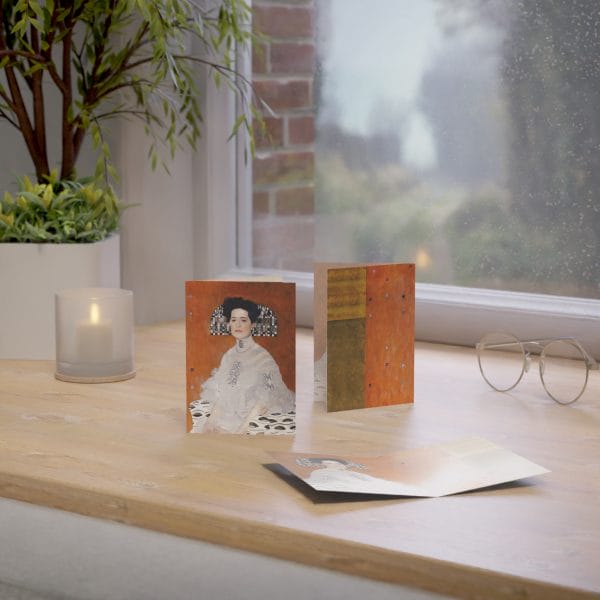 Gustav Klimt Portrait of Fritza Riedler  - Artistic Greeting Cards Set - Elegant Designs for All Occasions - Image 9