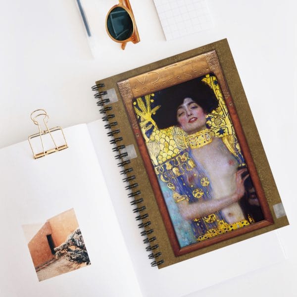 Gustav Klimt - Judith & The Head of Holofernes - Artistic Spiral Notebook - Ruled Lines with Vintage Elegance - Image 5