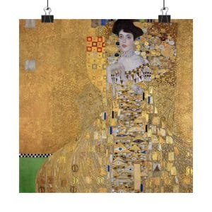 Elegant, Gustav Klimt Portrait of Adele Bloch-Bauer - Matte Vertical Poster - Art for Home Decor