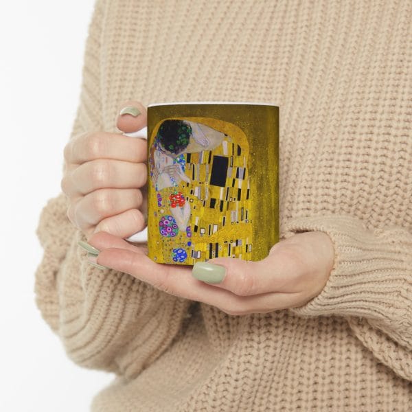 Gustav Klimt The Kiss Inspired Ceramic Mug - 11oz & 15oz - Unique Art Lover's Gift - Image 11