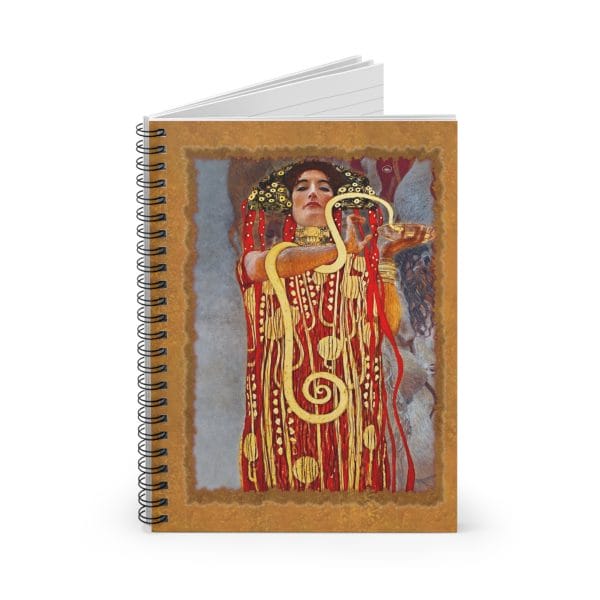 Gustav Klimt - Medicine - Detail - Artistic Spiral Notebook - Ruled Line - Perfect for Creativity and Note-Taking - Image 2