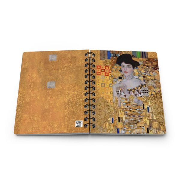 Gustav Klimt portrait of Adele Bloch-Bauer - Artistic Spiral Bound Journal - Ruled Line - Golden Influences Design for Creative Minds - Image 7