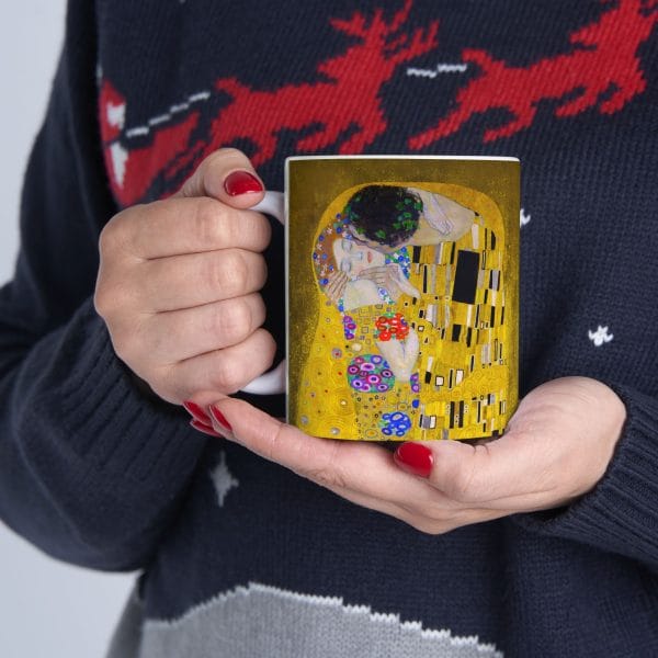 Gustav Klimt The Kiss Inspired Ceramic Mug - 11oz & 15oz - Unique Art Lover's Gift - Image 12