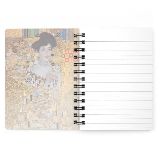 Gustav Klimt portrait of Adele Bloch-Bauer - Artistic Spiral Bound Journal - Ruled Line - Golden Influences Design for Creative Minds - Image 4