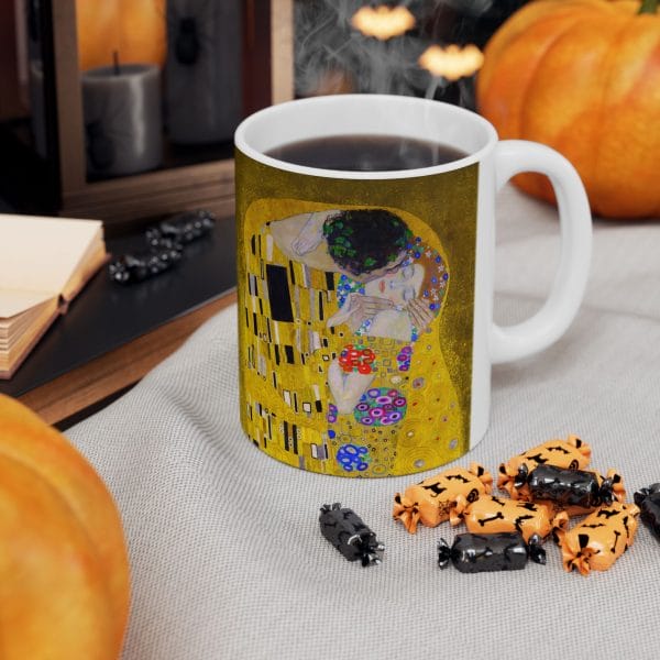 Gustav Klimt The Kiss Inspired Ceramic Mug - 11oz & 15oz - Unique Art Lover's Gift - Image 7