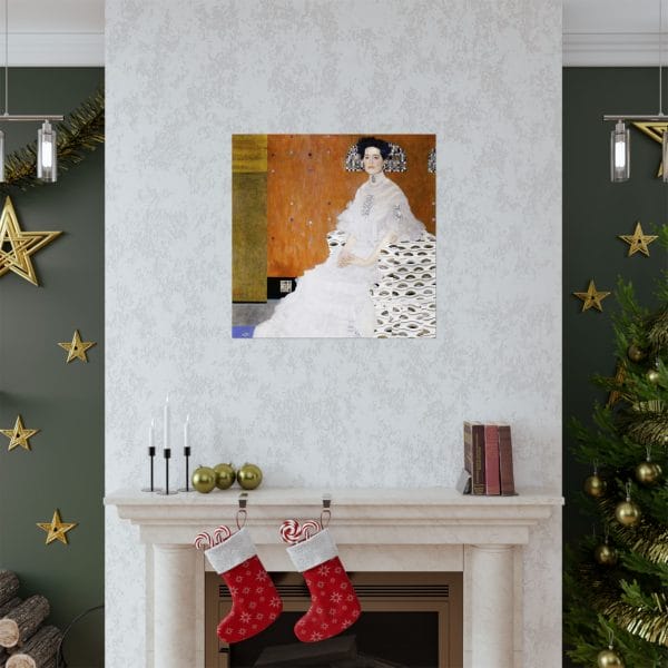 Gustav Klimt Portrait of Fritza Riedler  - Elegant Matte Vertical Posters | Artful Decor for Home and Office | Ideal for Galleries and Art Lovers - Image 4