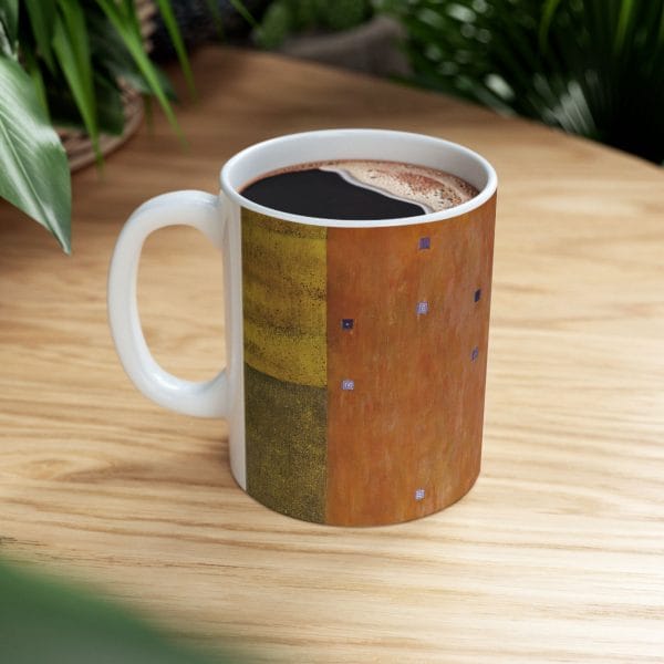 Gustav Klimt Portrait of Fritza Riedler - Artistic Ceramic Mug - Modern Abstract Design for Coffee Lovers - Image 8