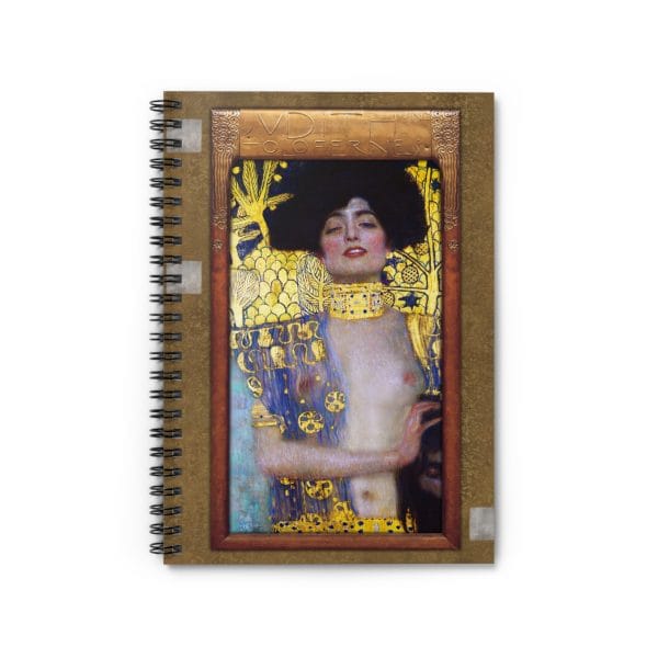 Gustav Klimt - Judith & The Head of Holofernes - Artistic Spiral Notebook - Ruled Lines with Vintage Elegance - Image 2
