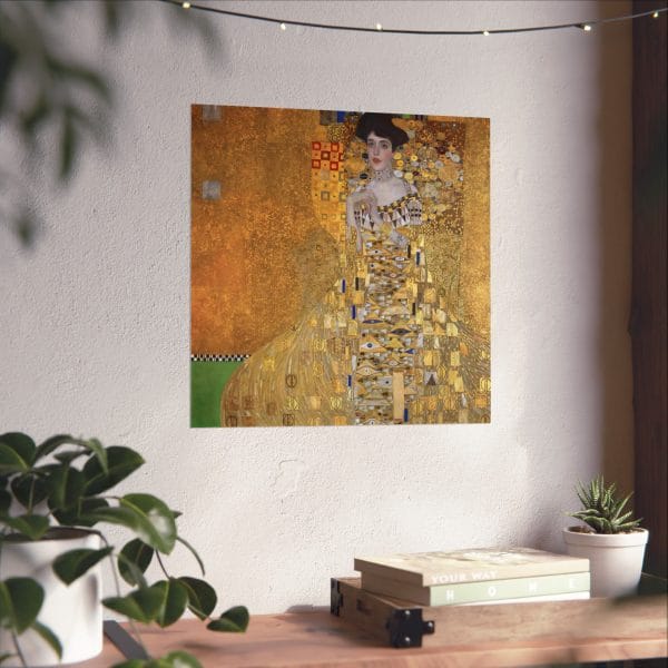 Elegant, Gustav Klimt Portrait of Adele Bloch-Bauer - Matte Vertical Poster - Art for Home Decor - Image 5