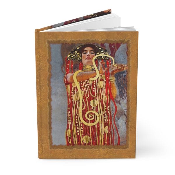 Gustav Klimt - Medicine - Detail - Bohemian Elegant Hardcover Journal - Ruled Line