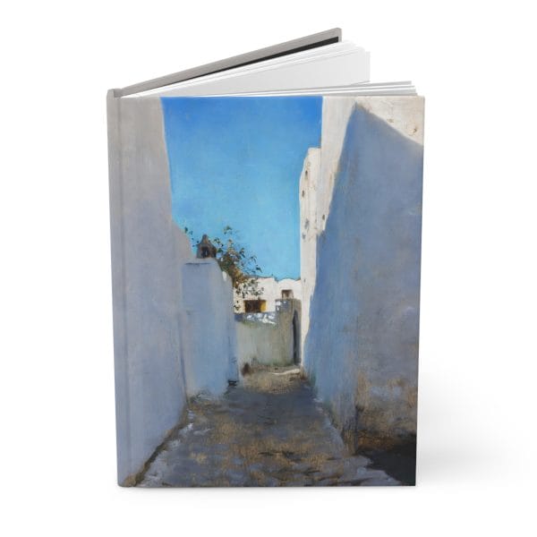John Singer Sargent 1879 -1880 Moroccan Street Scene - Artistic Hardcover Journal - Ruled Line - Serene Pathway Design
