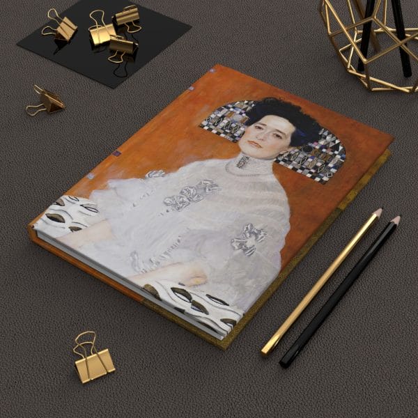 Gustav Klimt Portrait of Fritza Riedler - Elegant Art-Inspired Hardcover Journal - Ruled - Aesthetic Writing Companion - Image 6
