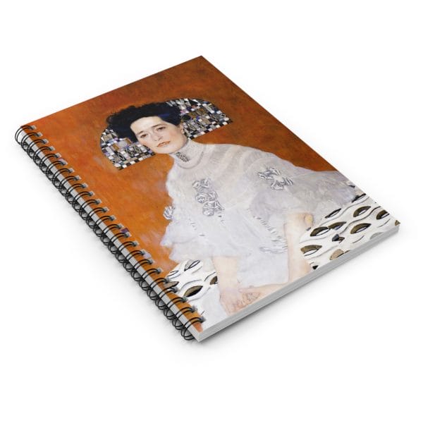 Gustav Klimt Portrait of Fritza Riedler - Elegant Artistic Spiral Notebook | Ruled Lines with Classic Artwork Design - Image 3