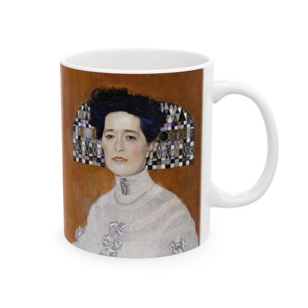 Gustav Klimt Portrait of Fritza Riedler - Artistic Ceramic Mug - Modern Abstract Design for Coffee Lovers - Image 5