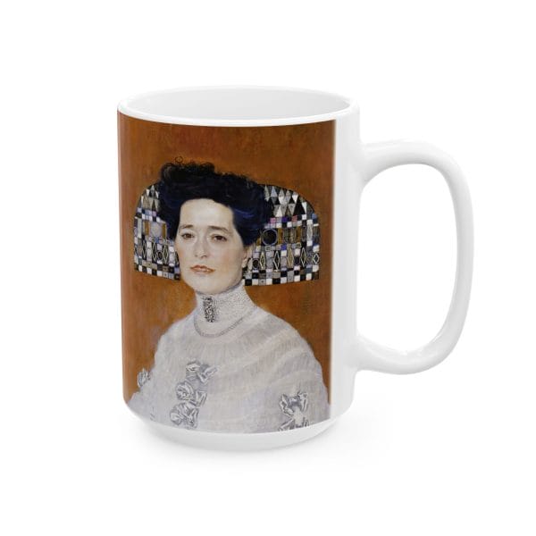 Gustav Klimt Portrait of Fritza Riedler - Artistic Ceramic Mug - Modern Abstract Design for Coffee Lovers - Image 10
