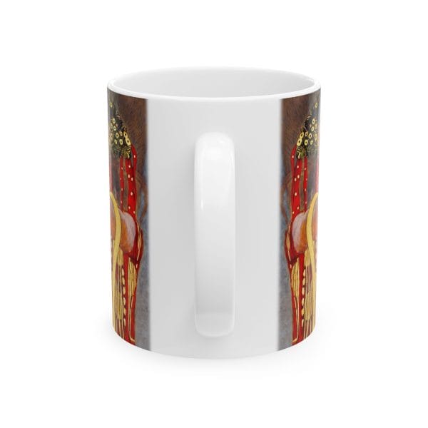Gustav Klimt - Medicine - Detail - Bohemian Animal Art Ceramic Mug - 11oz & 15oz - Image 9