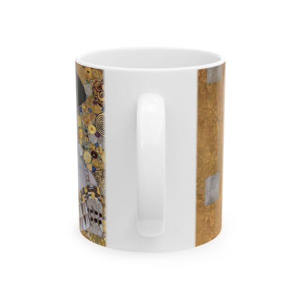 Gustav Klimt Portrait of Adele Bloch-Bauer - Golden Abstract Ceramic Coffee Mug - Elegant Design for Art Lovers - Image 9