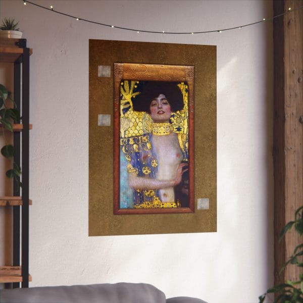 Gustav Klimt - Judith & The Head of Holofernes - Artistic Matte Vertical Posters - Elegant Wall Decor - Image 3