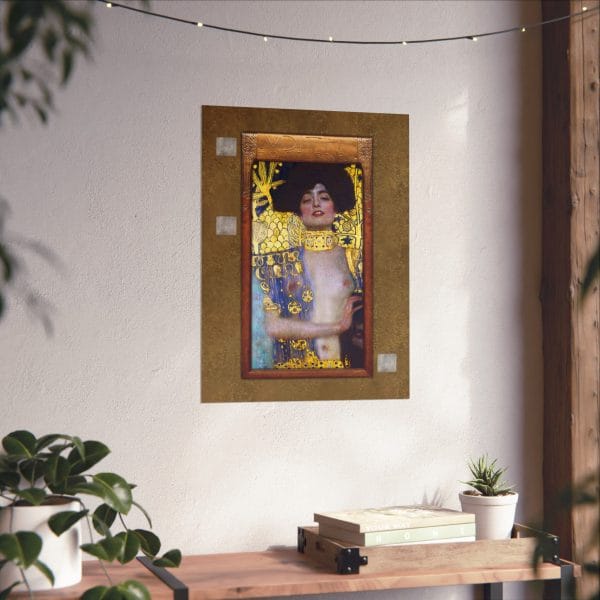 Gustav Klimt - Judith & The Head of Holofernes - Artistic Matte Vertical Posters - Elegant Wall Decor - Image 4