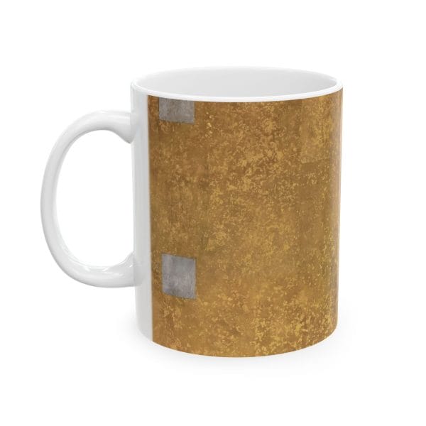 Gustav Klimt Portrait of Adele Bloch-Bauer - Golden Abstract Ceramic Coffee Mug - Elegant Design for Art Lovers - Image 5