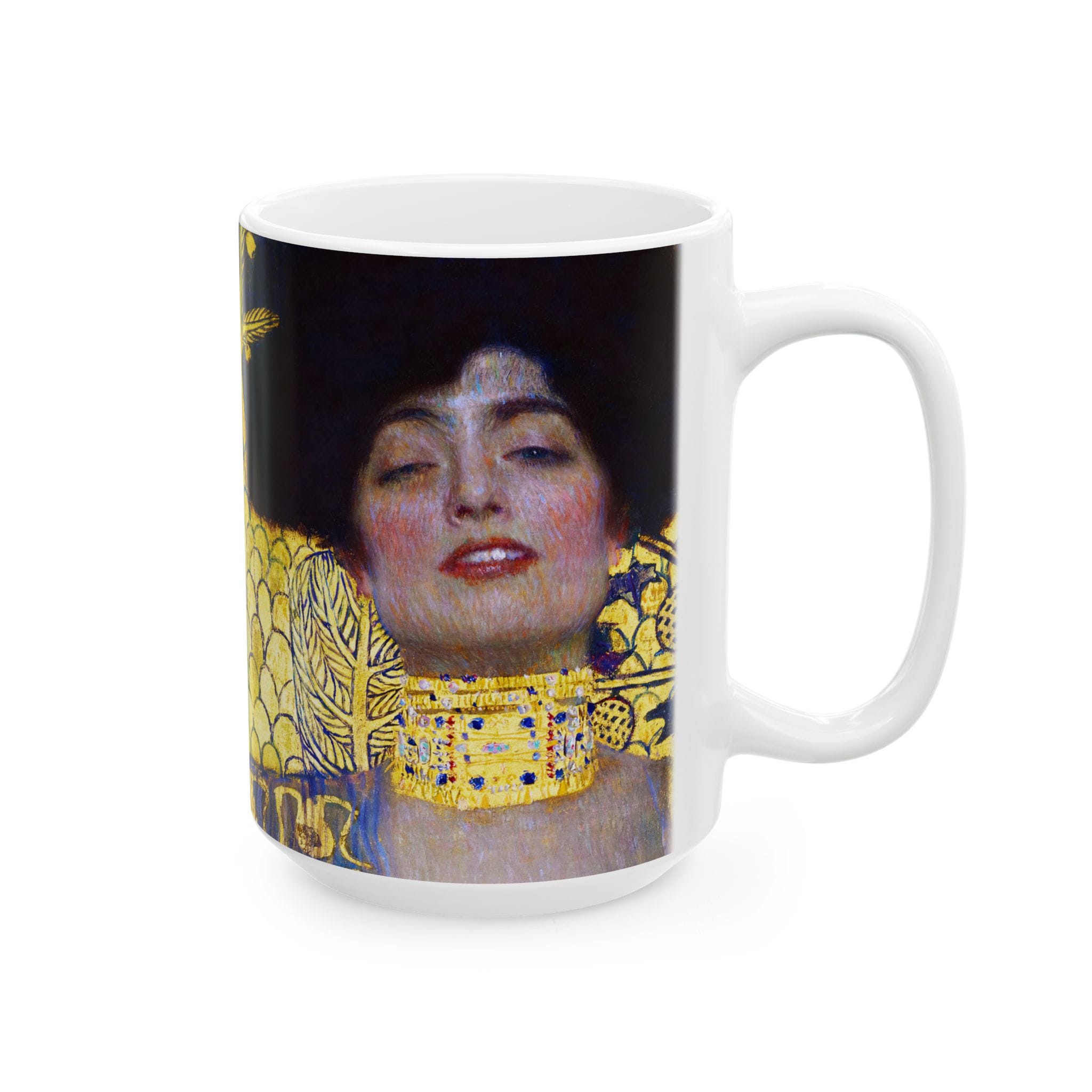 Gustav Klimt - Judith & The Head of Holofernes - Artistic Ceramic Mug - 11oz & 15oz | Perfect for Coffee Lovers and Art Enthusiasts - Image 8