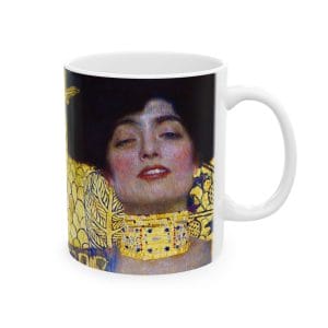 Gustav Klimt - Judith & The Head of Holofernes - Artistic Ceramic Mug - 11oz & 15oz | Perfect for Coffee Lovers and Art Enthusiasts