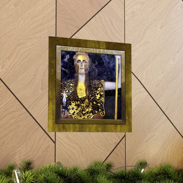 Gustav Klimt Pallas Athena - Matte Vertical Poster - Pallas Athena Artwork Print for Home Decor - Image 4
