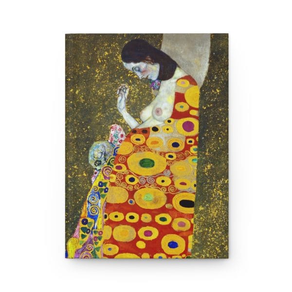 Gustav Klimt Hope II - Artistic Hardcover Ruled Line Journal for Creative Souls - Image 2