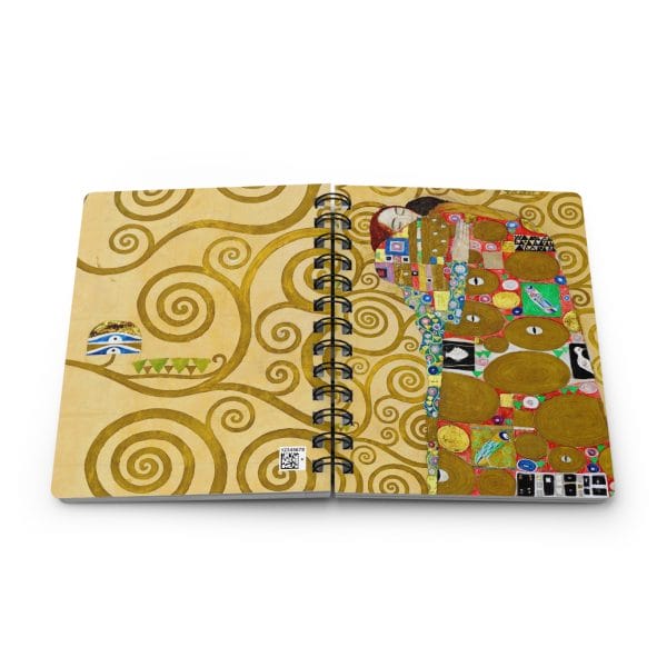 Gustav Klimt Fulfilment - Artistic Spiral Bound Journal - Perfect for Creative Minds & Gifts - Image 7