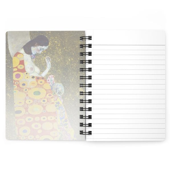 Gustav Klimt Hope II - Artistic Spiral Bound Journal - Perfect for Writers and Art Lovers - Image 4