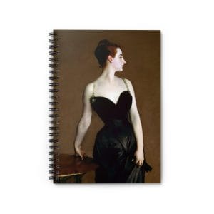 John Singer Sargent 1884 Classic - Madame X - Elegant Art-Inspired Spiral Notebook - Ruled Lines for Creative Minds