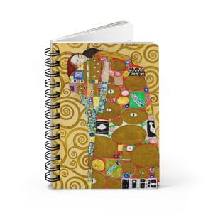 Gustav Klimt Fulfilment - Artistic Spiral Bound Journal - Perfect for Creative Minds & Gifts
