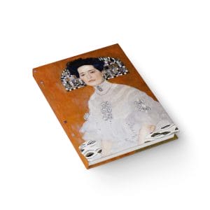 Gustav Klimt Portrait of Fritza Riedler  - Artistic Blank Journal - Elegant Design with Inspirational Flair