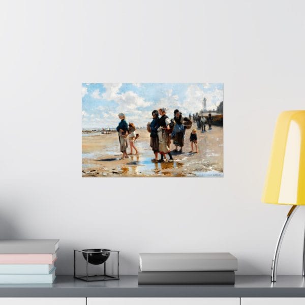 John Singer Sargent - En Route pour la Pêche - Vintage Beach Scene Matte Poster, Coastal Wall Art, Home Decor - Image 3