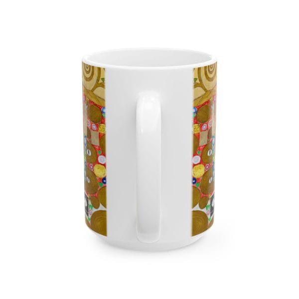 Gustav Klimt Fulfilment - Artistic Ceramic Mug - Unique Spiral Design for Coffee Lovers - Image 13